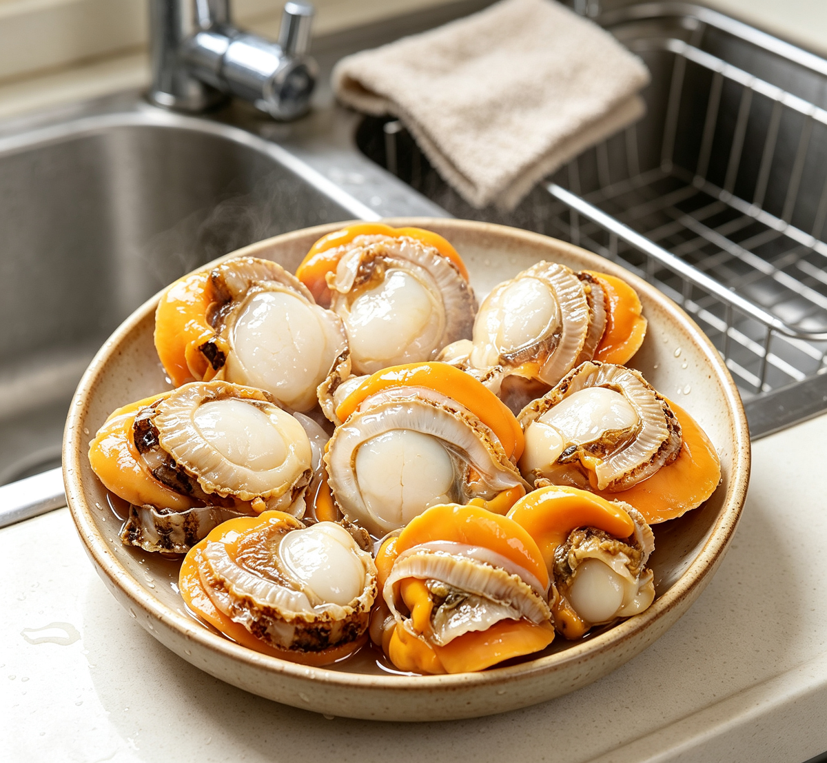 Fresh Half-Shell Sea Scallops