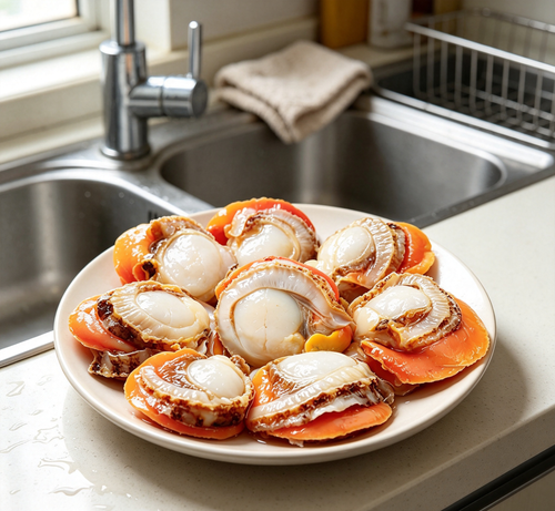 Fresh Half-Shell Sea Scallops